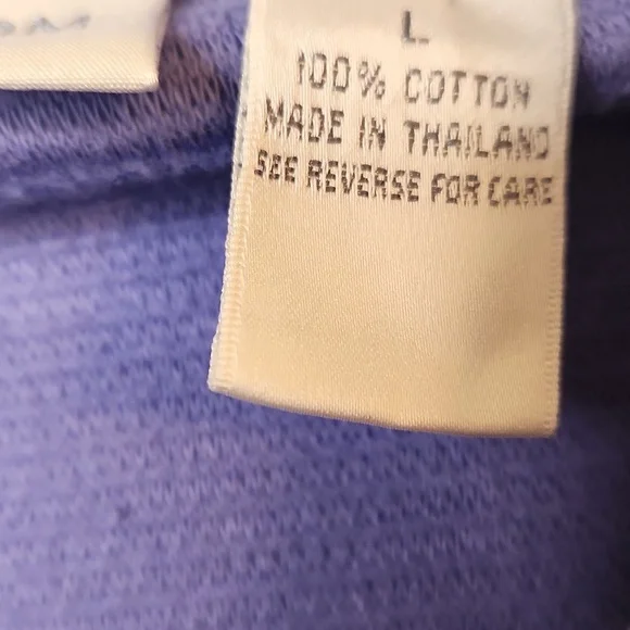 Nordstrom Women's CollectionPurple/Lilac Button Front CottonRibbed Jacket Size L - Picture 4 of 10